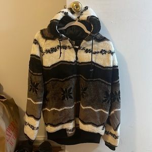 Woollen Zip Up Hoodie.